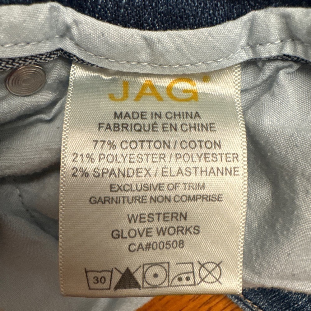 Jag Jeans High Rise Straight Leg Jeans Size 16 - Picture 7 of 7